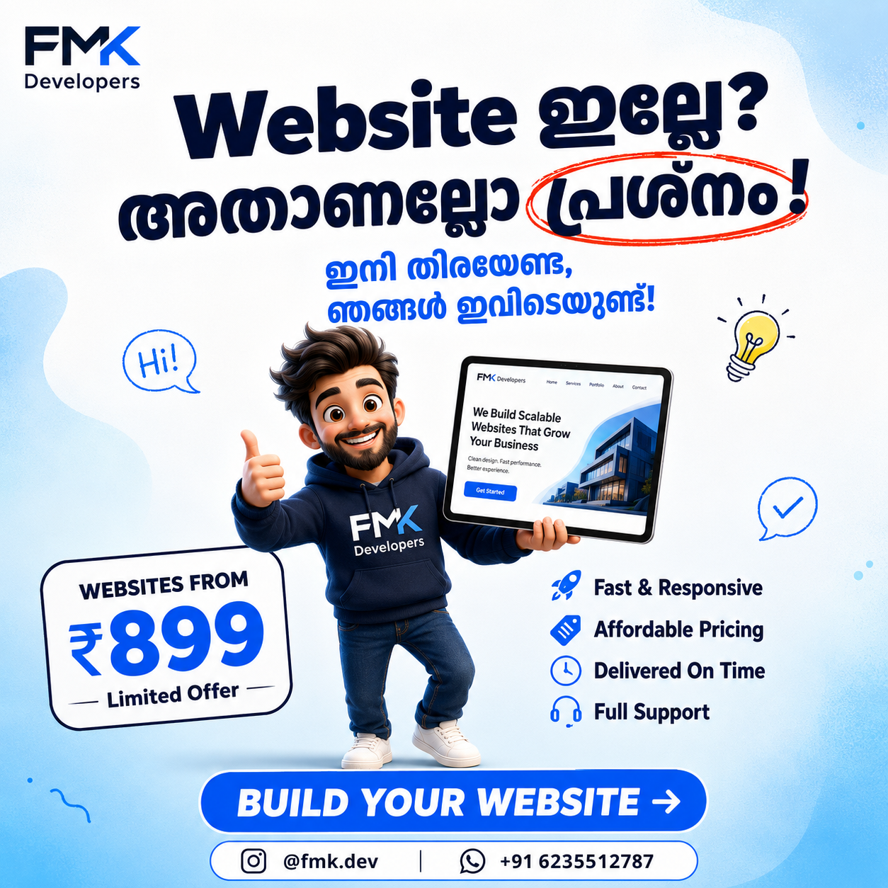 FMK Developers website offer poster
